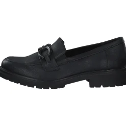 Jana Shoes 24763, Mokassins, Damen, Schwarz