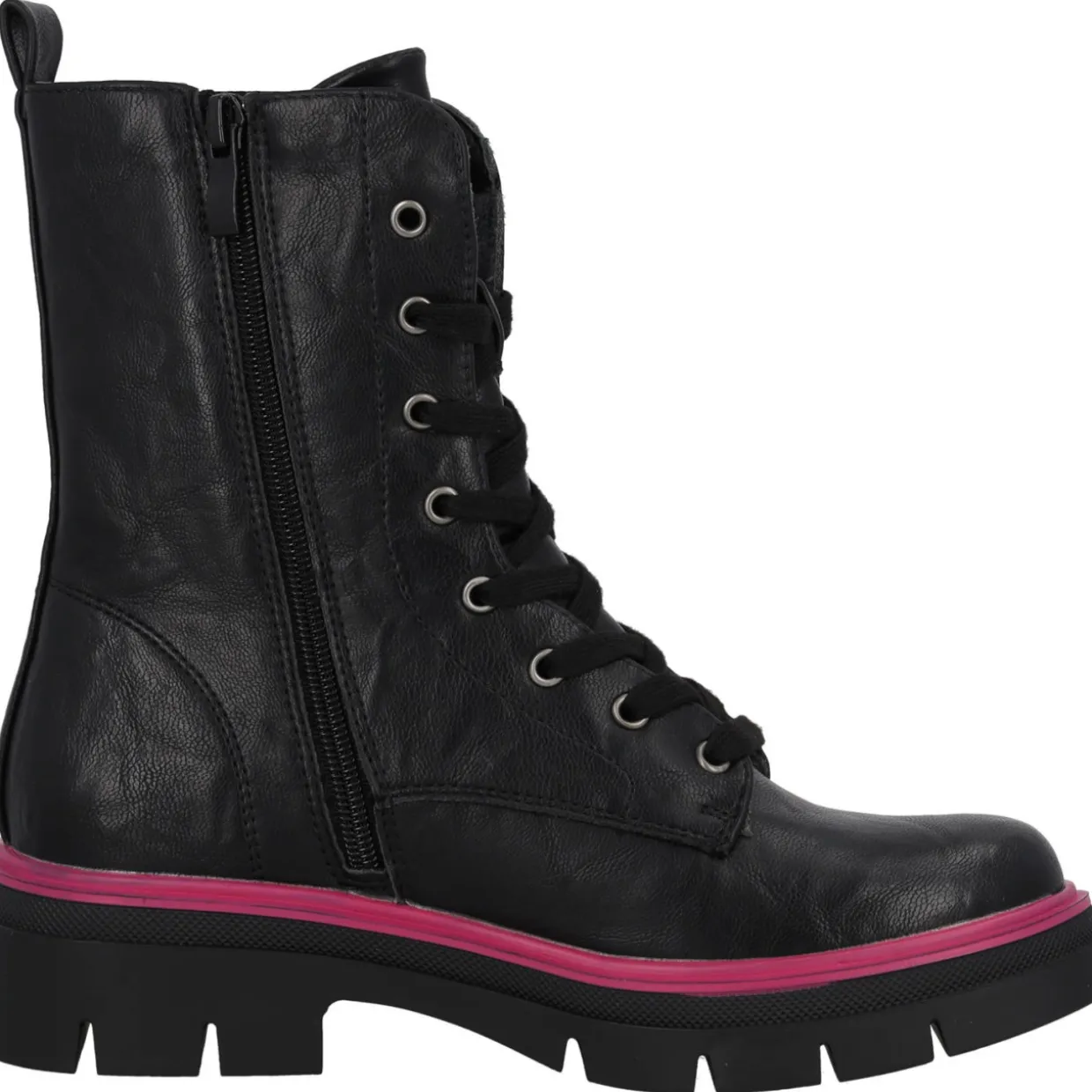 Palado Jazzly by Sila Sahin, Schnürstiefel, Damen, Schwarz/Pink