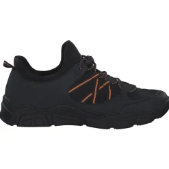 Rieker L0656, Schnürschuhe, pazifik/pazifik/schwarz