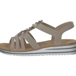 Rieker V0649, Keilsandaletten, Damen, ginger