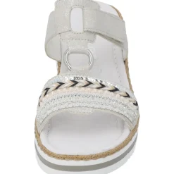 Rieker V02M6, Pantoletten & Badeschuhe, Damen, Grau (Silver)