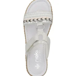 Rieker V02M6, Pantoletten & Badeschuhe, Damen, Grau (Silver)