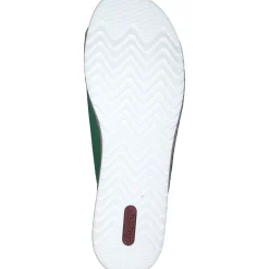 Rieker V0673, Plateau-Pantoletten, Damen, apfel