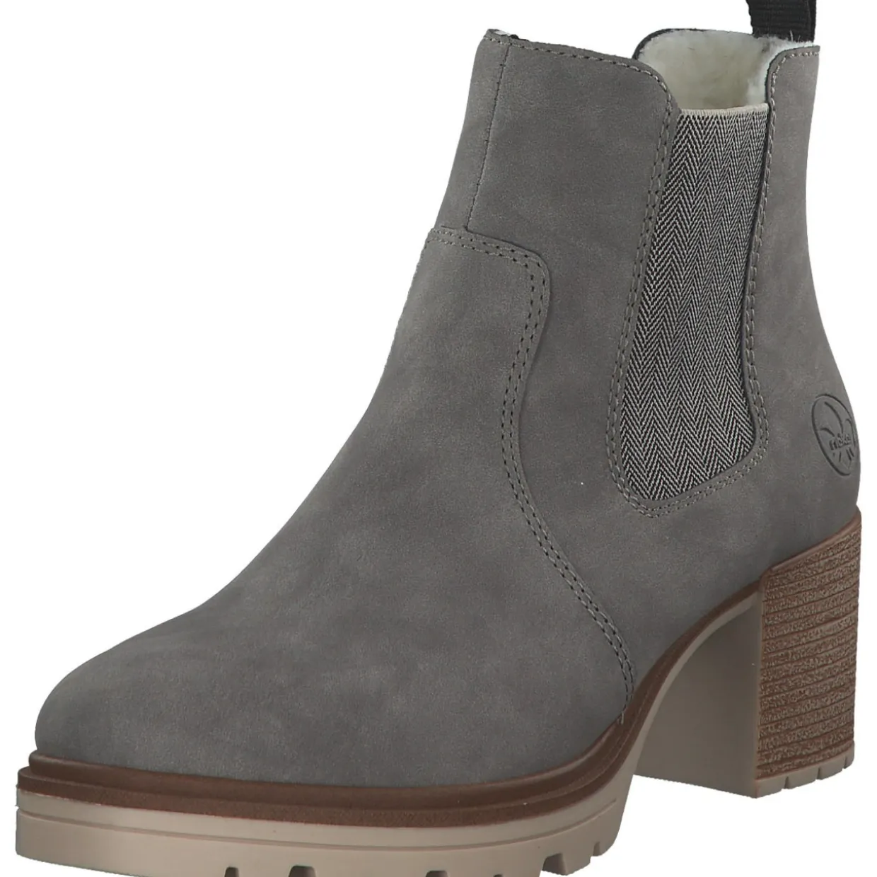 Rieker Y9071, Winterstiefeletten, Damen, Grau (Leinen)