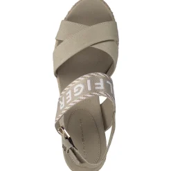 Tommy Hilfiger FW0FW07091, Sandaletten, Damen, sandal wood