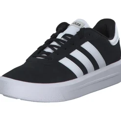 Adidas Court Platform Suede, Schnürschuhe, Schwarz