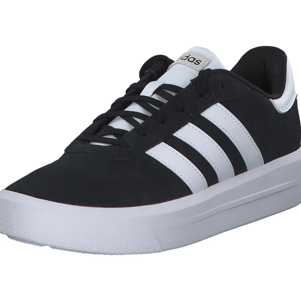 Adidas Court Platform Suede, Schnürschuhe, Schwarz