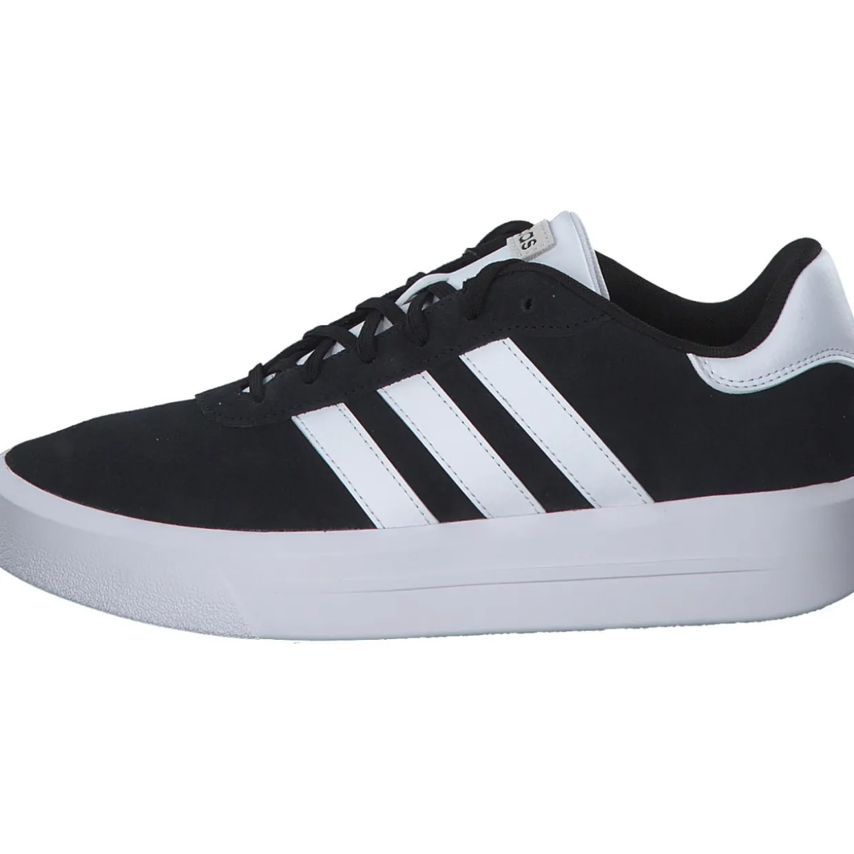 Adidas Court Platform Suede, Schnürschuhe, Schwarz