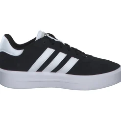 Adidas Court Platform Suede, Schnürschuhe, Schwarz