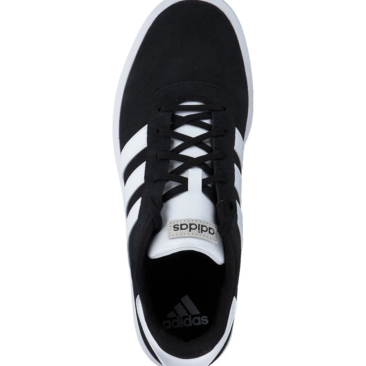 Adidas Court Platform Suede, Schnürschuhe, Schwarz