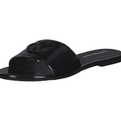 Calvin Klein YW0YW01348, Plateau-Pantoletten, Damen, black