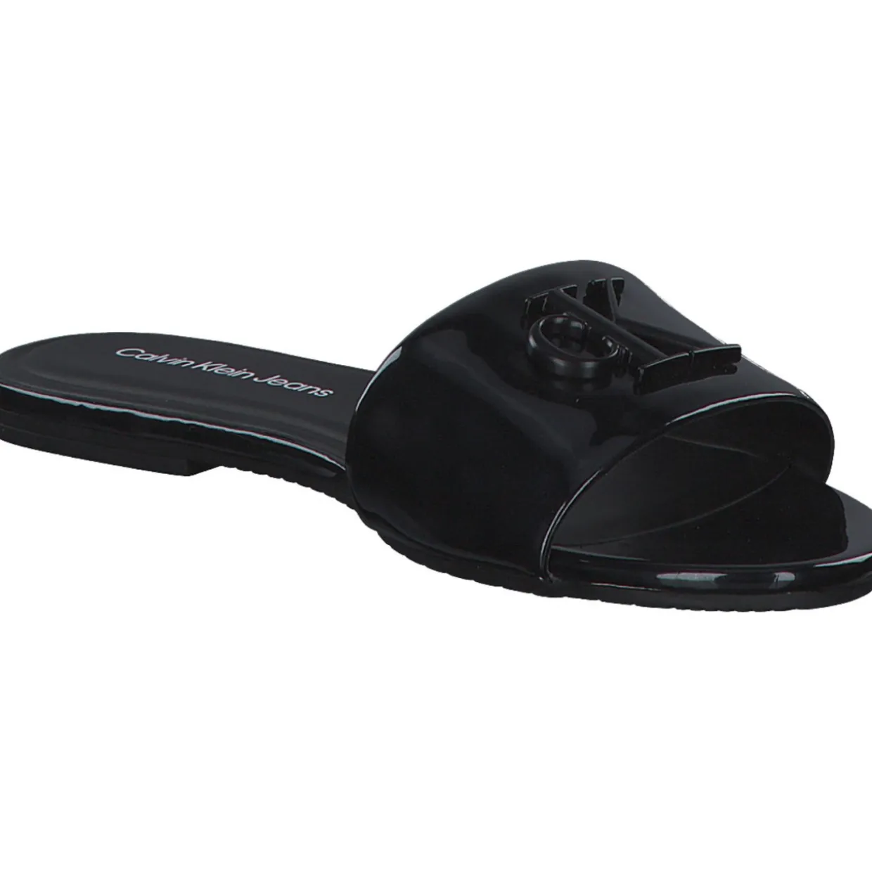 Calvin Klein YW0YW01348, Plateau-Pantoletten, Damen, black