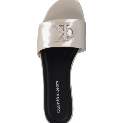 Calvin Klein YW0YW01348, Plateau-Pantoletten, Damen, whisper pink