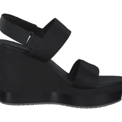 Calvin Klein YW0YW01360, Plateau-Sandaletten, Damen, black