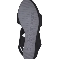 Calvin Klein YW0YW01360, Plateau-Sandaletten, Damen, black