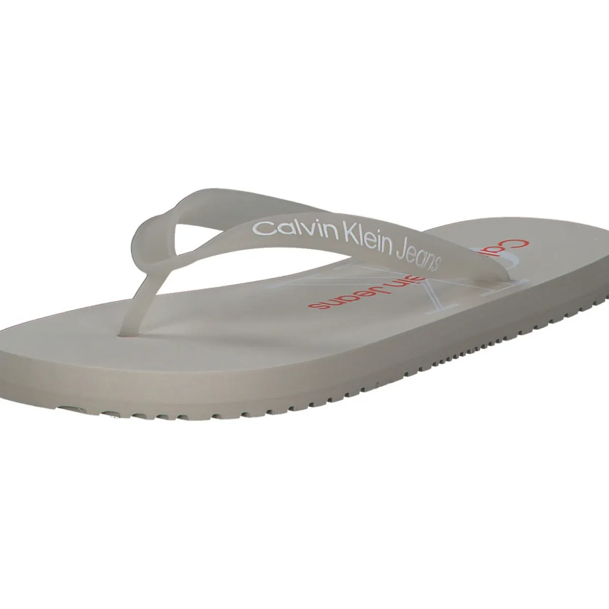 Calvin Klein YW0YW00098, Zehentrenner, Damen, Grau