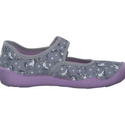 Fischer 642042-616, Hausschuhe & Pantoffeln, Kinder, grau/lila