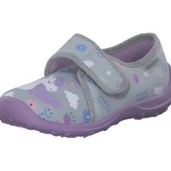 Fischer 642353-616, Hausschuhe & Pantoffeln, Kinder, grau/lila
