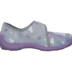 Fischer 642353-616, Hausschuhe & Pantoffeln, Kinder, grau/lila