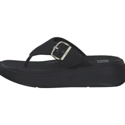 Fit Flop F-Mode Buckle Shimmer HG7, Zehentrenner, Damen, BLACK