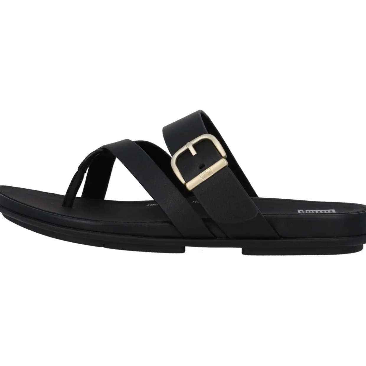 Fit Flop Gracie Buckle HM5, Zehentrenner, Damen, Schwarz
