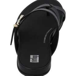 Fit Flop Gracie Buckle HM5, Zehentrenner, Damen, Schwarz
