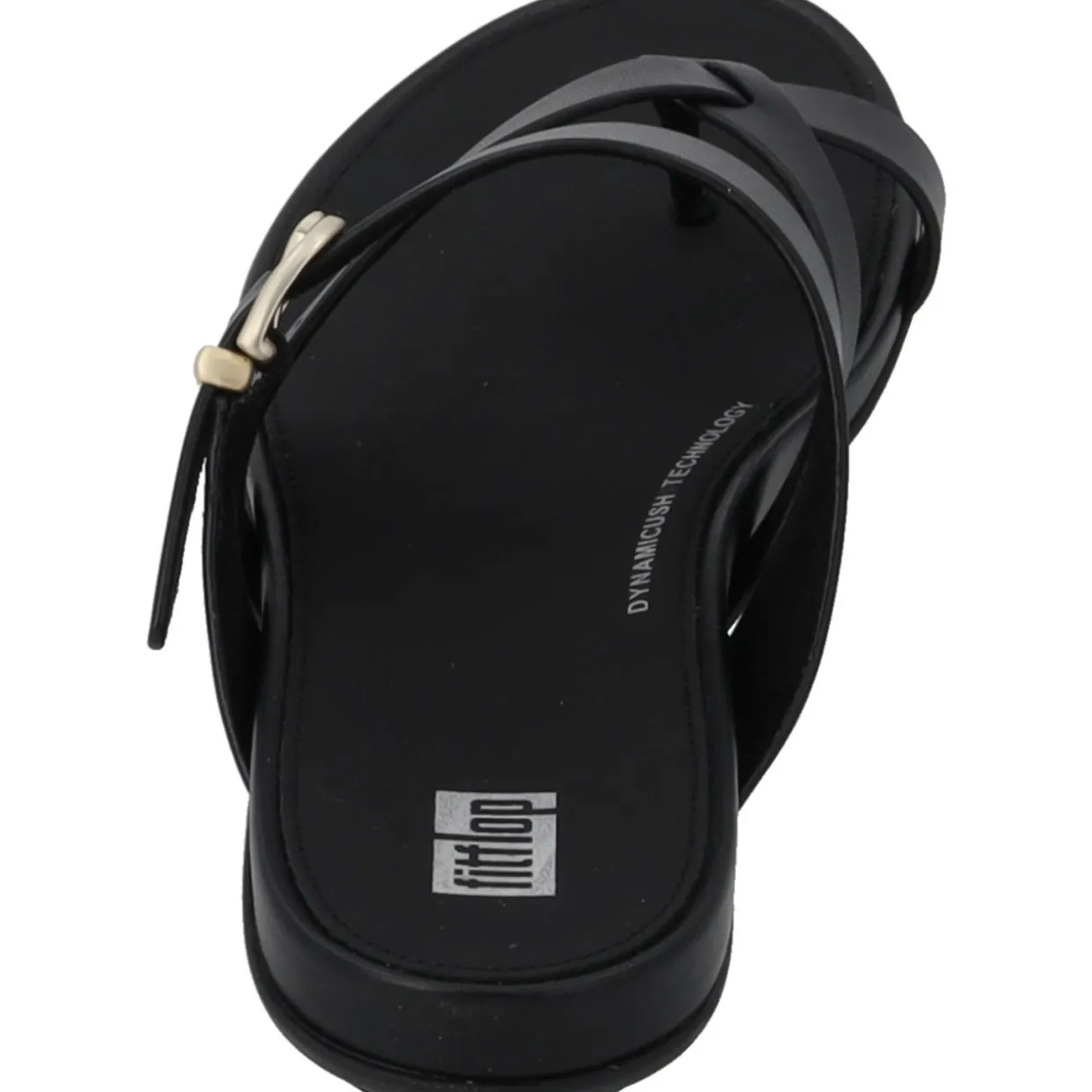 Fit Flop Gracie Buckle HM5, Zehentrenner, Damen, Schwarz