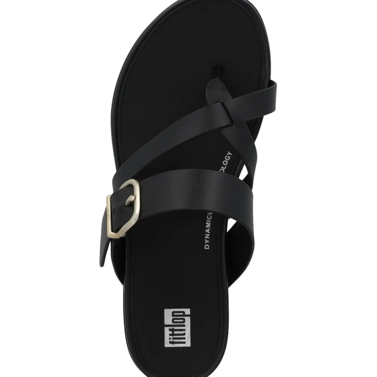 Fit Flop Gracie Buckle HM5, Zehentrenner, Damen, Schwarz