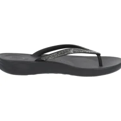 Fit Flop Iqushion Sparkle R08, Badeschuhe, Damen, Schwarz