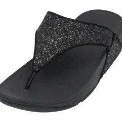 Fit Flop Lulu Glitter X03, Badeschuhe, Damen, Schwarz