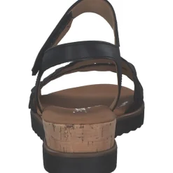 Gabor Comfort 62.759, Keilsandaletten, Damen, schwarz(Kork/schw)