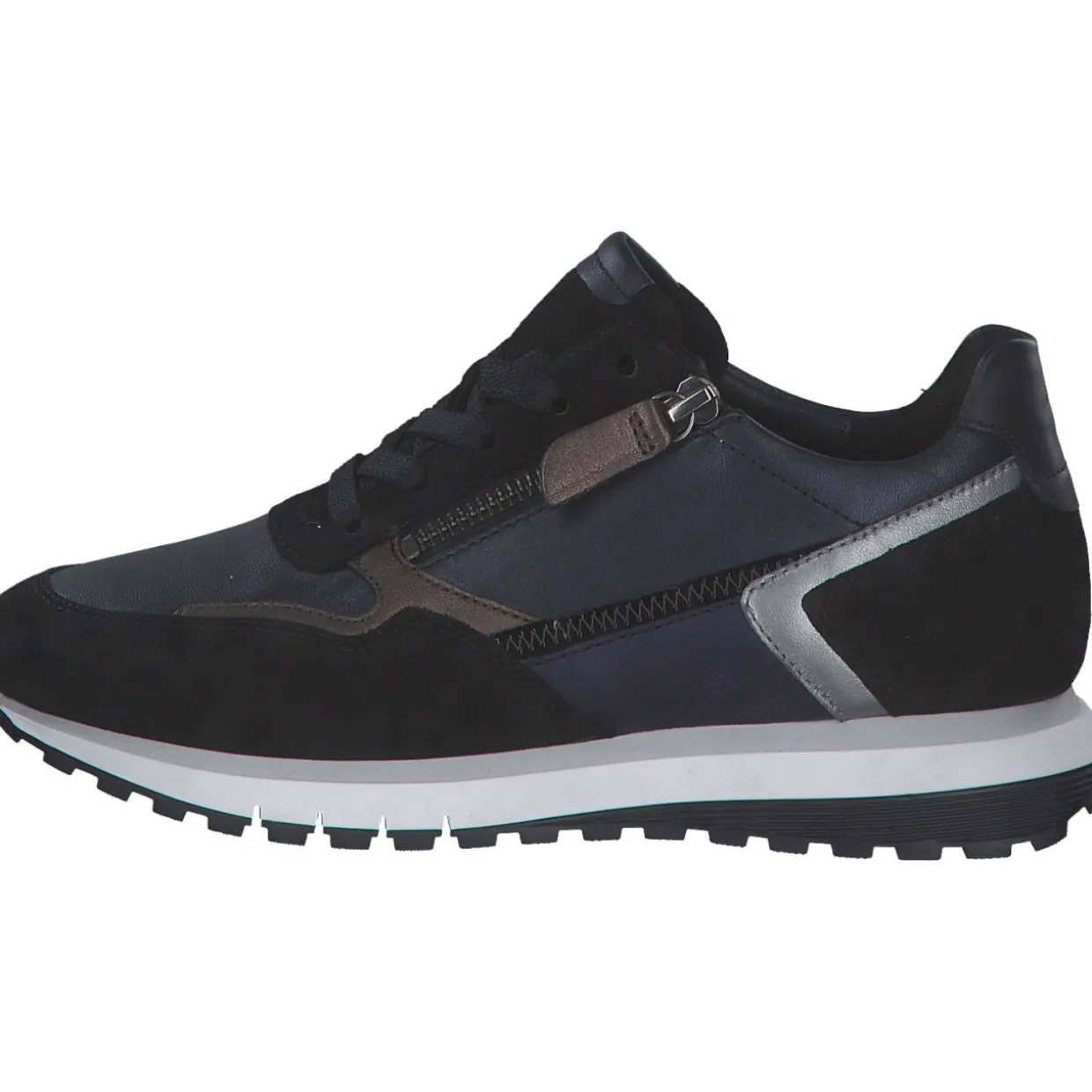 Gabor 56.378.36, Schnürschuhe, Damen, ocean/schw/smog