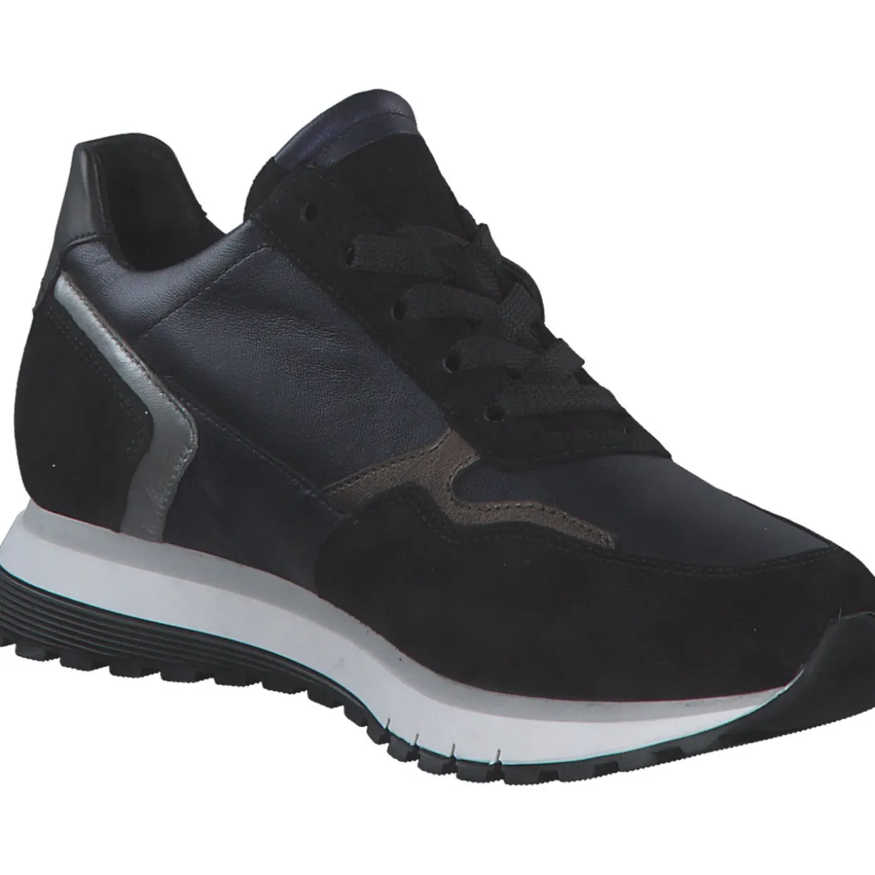 Gabor 56.378.36, Schnürschuhe, Damen, ocean/schw/smog