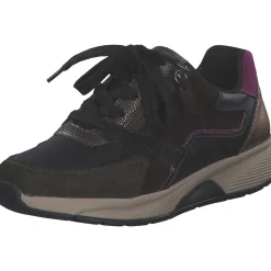 Gabor 56.878.63, Schnürschuhe, Damen, schwarz/choco/berry