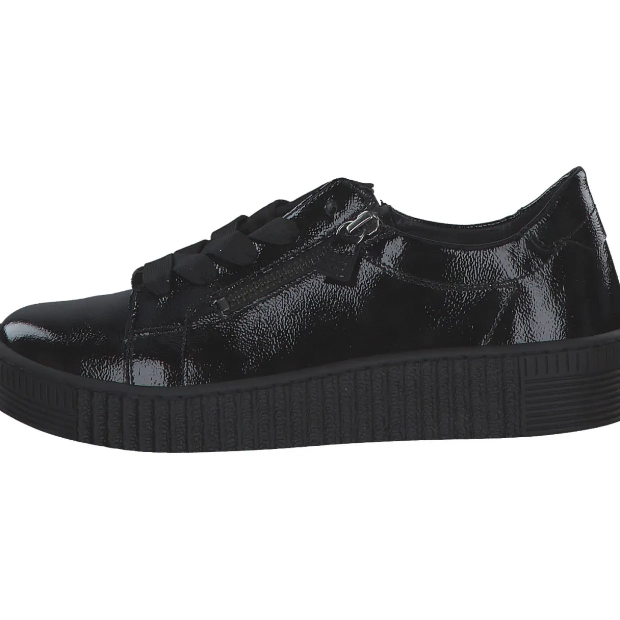 Gabor 53.334.97, Schnürschuhe, Damen, Schwarz (Schwarz Lack)