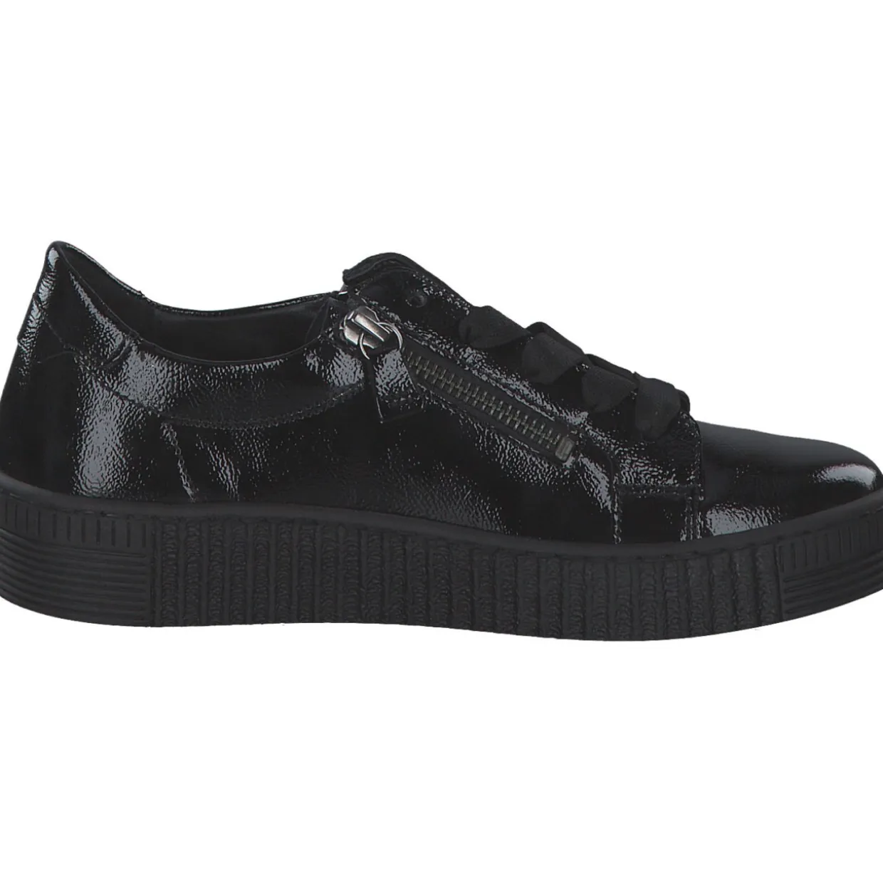 Gabor 53.334.97, Schnürschuhe, Damen, Schwarz (Schwarz Lack)