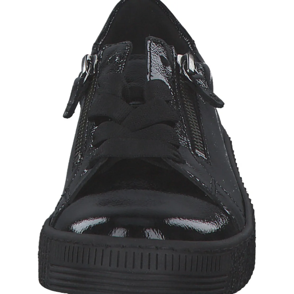 Gabor 53.334.97, Schnürschuhe, Damen, Schwarz (Schwarz Lack)