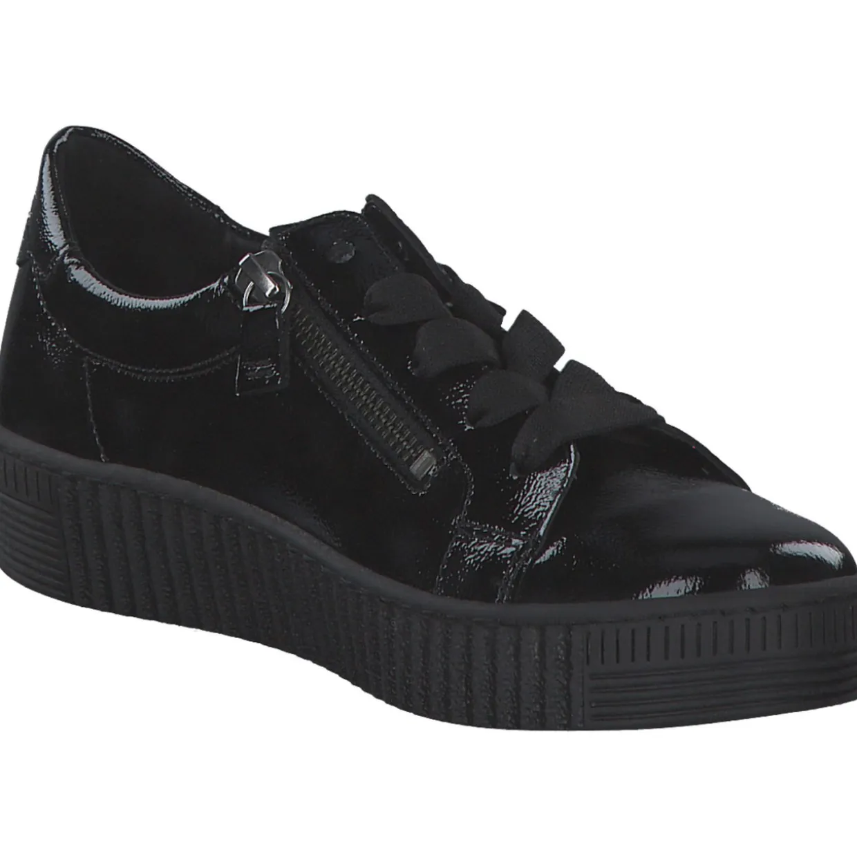 Gabor 53.334.97, Schnürschuhe, Damen, Schwarz (Schwarz Lack)