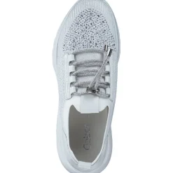 Gabor 63.455, Schnürschuhe, Damen, weiss (Glitter)