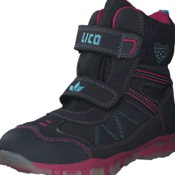 Geka Glitter V Blinky, Stiefel (Kinder), Kinder, marine/türkis/pink