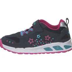 Geka Lico 300270 Blinky Girl, Slipper (Kinder), Kinder, marine/pink/tuekis