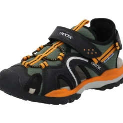 Geox J250RB, Sandalen (Kinder), Kinder, Schwarz/Orange