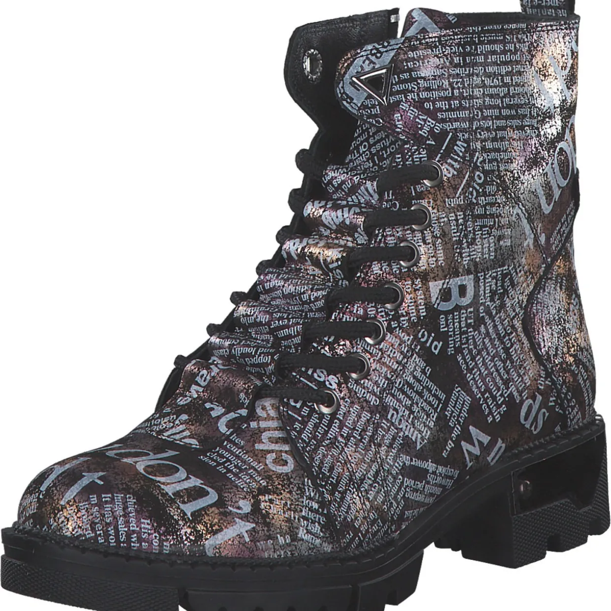 2 Go Shoes 8063501-99, Stiefeletten, Damen, metallic bedruckt