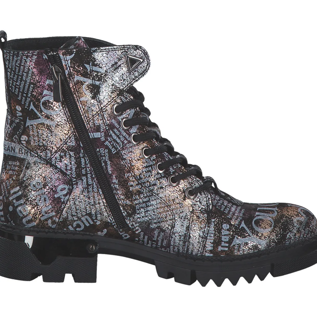 2 Go Shoes 8063501-99, Stiefeletten, Damen, metallic bedruckt