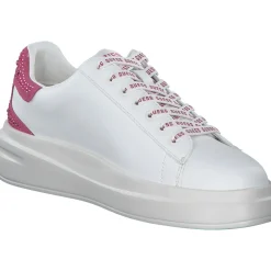 Guess FLTELB-LEA12, Schnürschuhe, Damen, white / pink