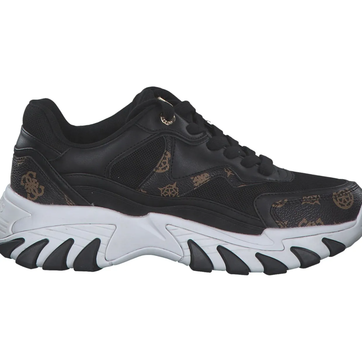 Guess FLTNOW-FAL12, Schnürschuhe, Damen, Schwarz