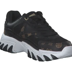 Guess FLTNOW-FAL12, Schnürschuhe, Damen, Schwarz