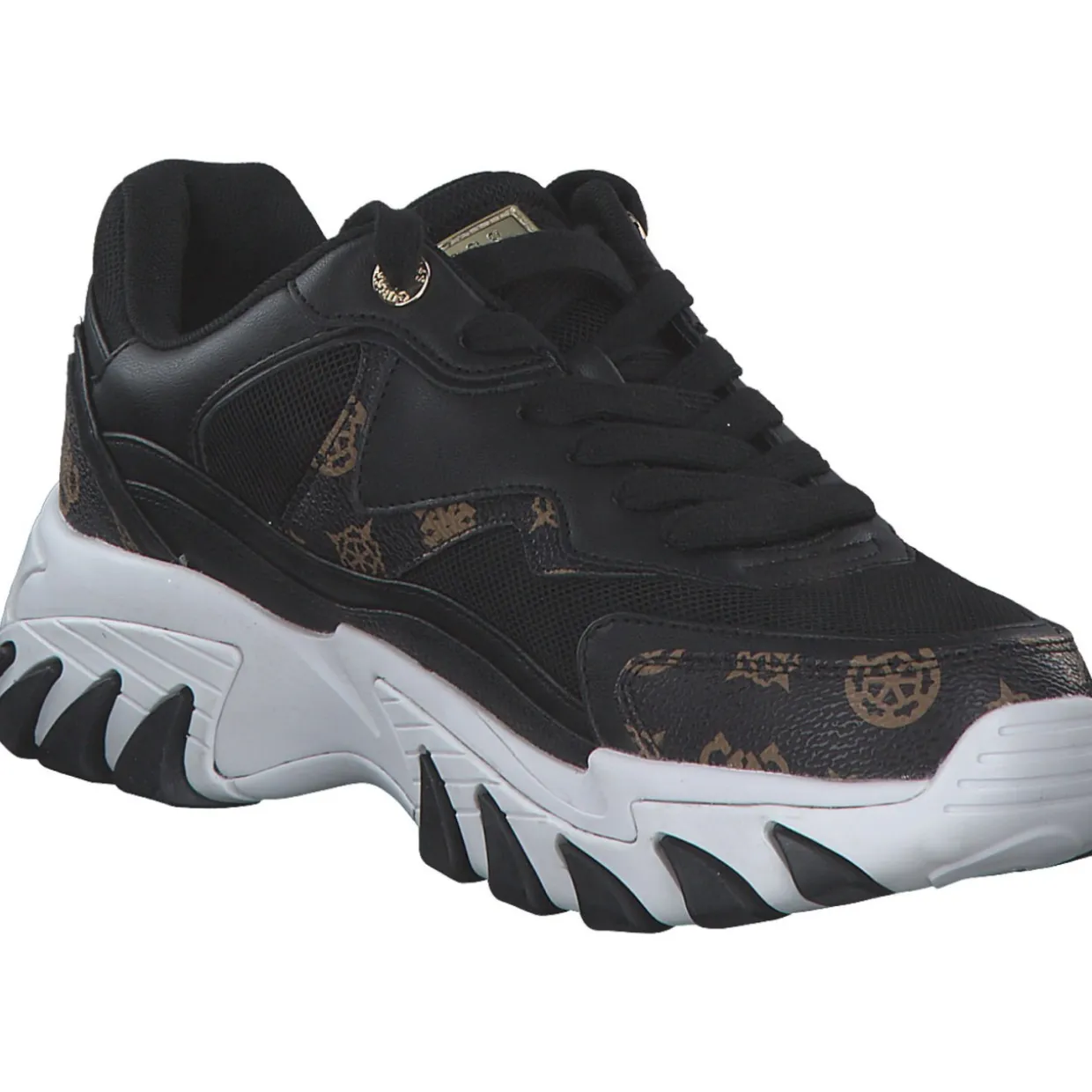 Guess FLTNOW-FAL12, Schnürschuhe, Damen, Schwarz