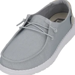 Hey Dude 40079, Schnürschuhe, Damen, hellgrau