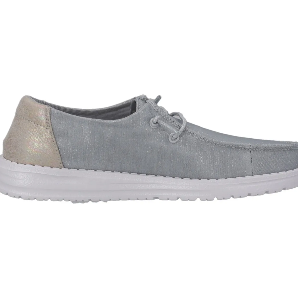 Hey Dude 40079, Schnürschuhe, Damen, hellgrau